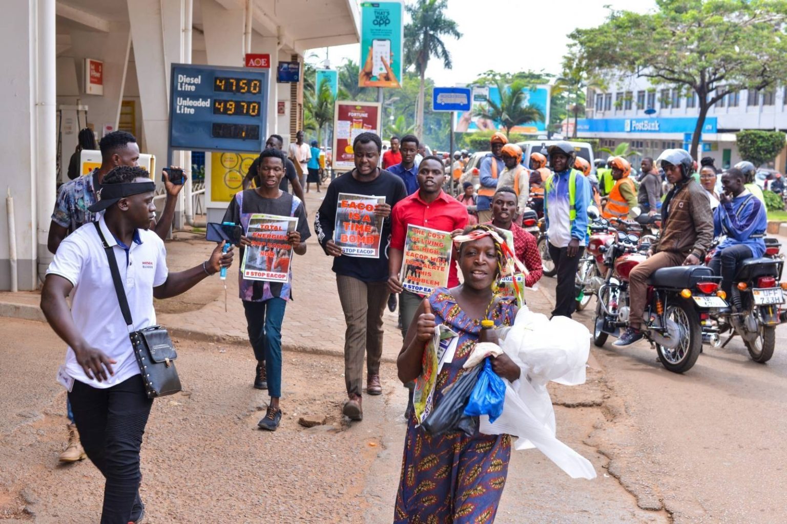 Students Against EACOP Uganda Unite In Non-Violent Protest Against ...